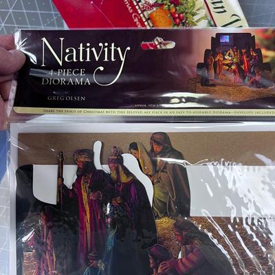 Tub of Christmas Holiday Cards 