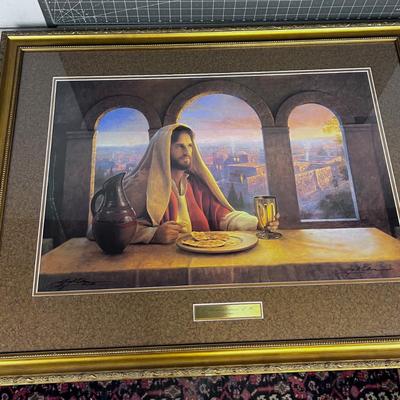 Titled: In Remembrance of Me, by Greg Olsen 1407/2500 Jesus in Contemplation