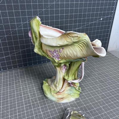 Broken (Needs Repair)  Art Nouveau VASE by Royal Dux 