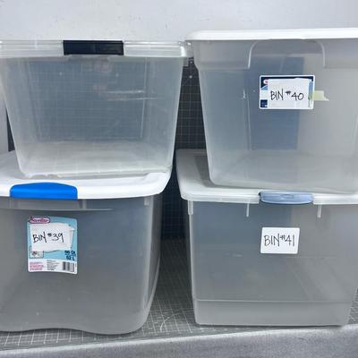 Large Pile of Plastic Tubs (4) 