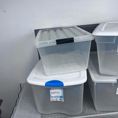Large Pile of Plastic Tubs (4) 