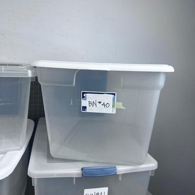 Large Pile of Plastic Tubs (4) 