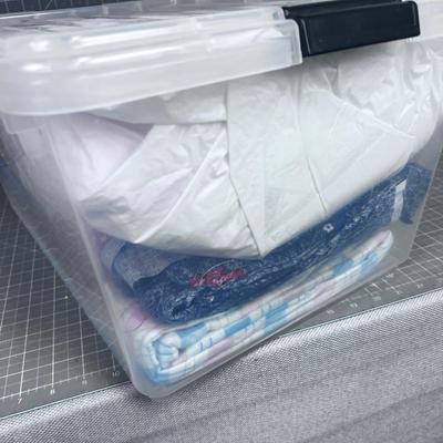 Tub Number 2 of Fabric; Denim and children's Fabrics