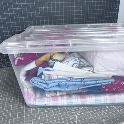 Tub Number 2 of Fabric; Denim and children's Fabrics