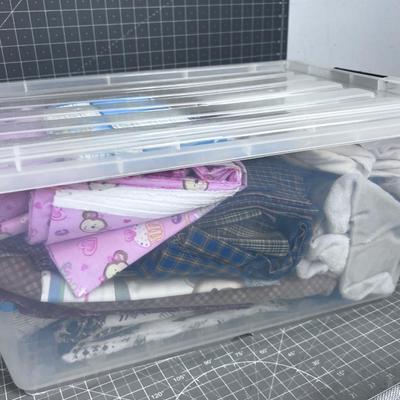 Tub Number 4 of Fabric; Denim and children's Fabrics