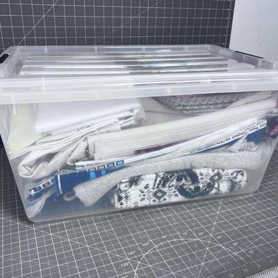 Tub Number 4 of Fabric; Denim and children's Fabrics