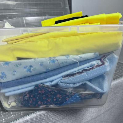 Tub Number 5 of Fabric; Cottons and Solids Fabrics