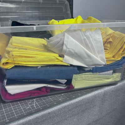 Tub Number 5 of Fabric; Cottons and Solids Fabrics