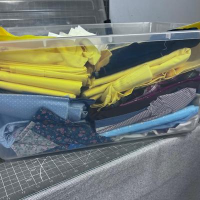 Tub Number 5 of Fabric; Cottons and Solids Fabrics