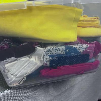 Tub Number 5 of Fabric; Cottons and Solids Fabrics