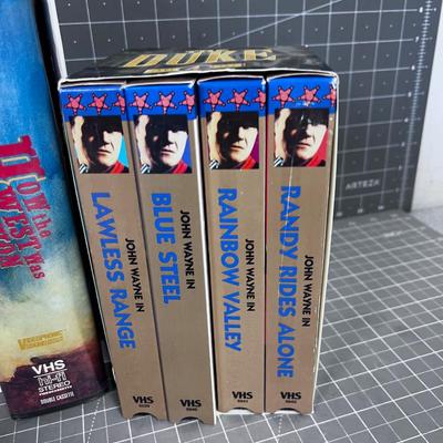Western VHS Tapes: Lonesome Dove, John Wayne Etc. 