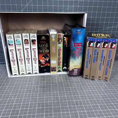Western VHS Tapes: Lonesome Dove, John Wayne Etc. 