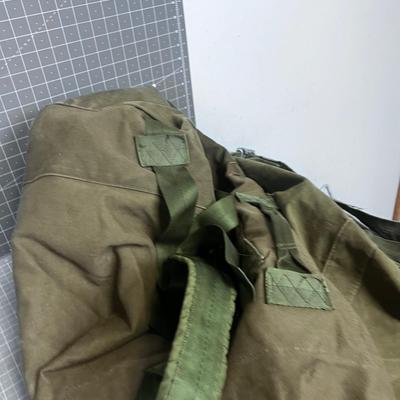 2 US Military Duffel Canvas Bags 