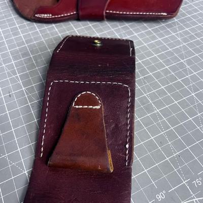 Leather Holster and Shell Holder