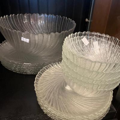 Snack Sets with cup and Salad plates with bowls
