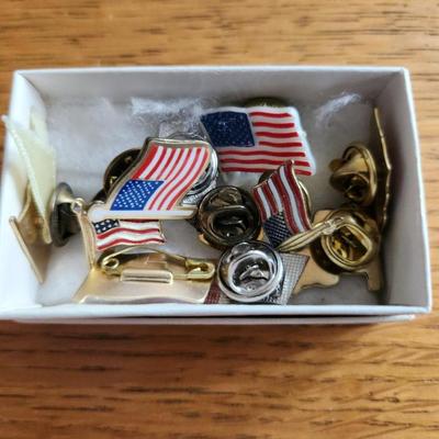 Box of Flag Pins