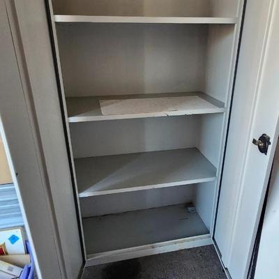 Large Metal Cabinet w/Latch 72"H x 36"W x 18"D