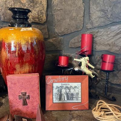 Cowboy Decor, Stars, Bookends, horseshoe art