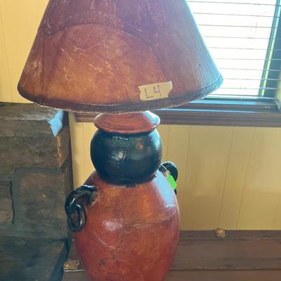 Steamer Trunk, Lamp, Coat board