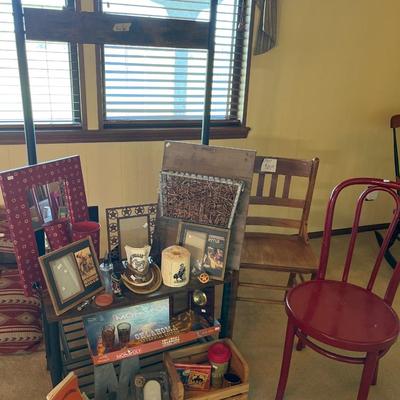 Entry seat, Cowboy Decor, frames, glass hat, oklahoma Monopoly