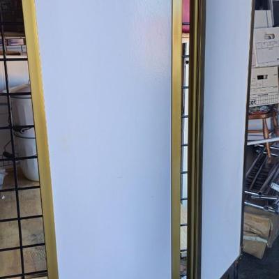 Vintage Tri Fold Gold Rectangle door Mirror
