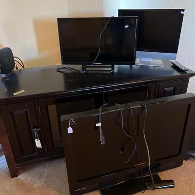 TV/ Stereo Cabinet & TVs and Monitors