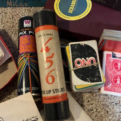 Vintage Board Games, Playing Cards - Monopoly, Scrabble, Flinch