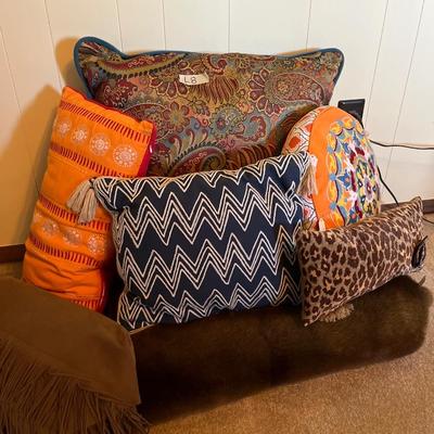 Decorative Pillows and a soft Throw