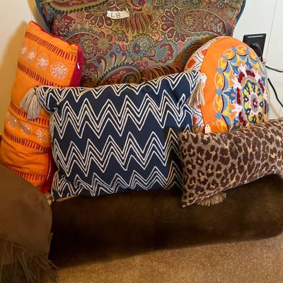 Decorative Pillows and a soft Throw