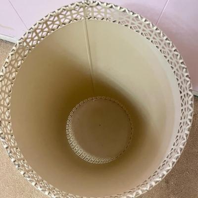 Vintage Metal Round Clothes Hamper