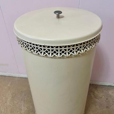 Vintage Metal Round Clothes Hamper