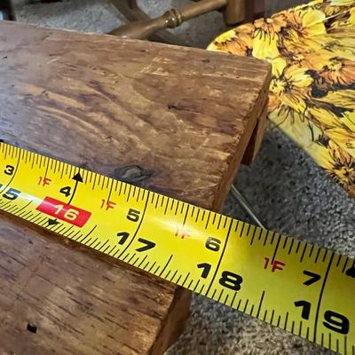 Vintage Kids Rocking Chair, Stool, Rustic Foot Stool, Tray