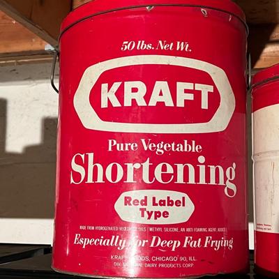 Lot of 3 Vintage Tins - Tallest is 16"