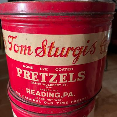 Lot of 3 Vintage Tins - Tallest is 16"