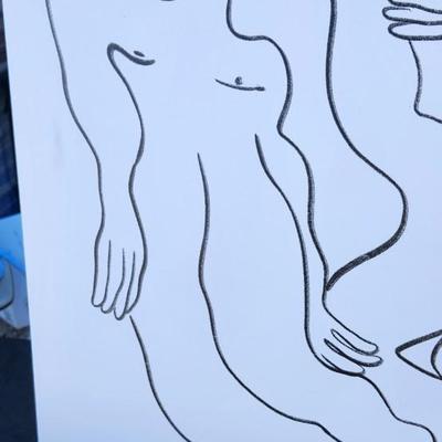 Three Nudes Art Print by Nudesandcroissants