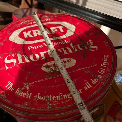 Lot of 5 Vintage Tins - Tallest is 16”