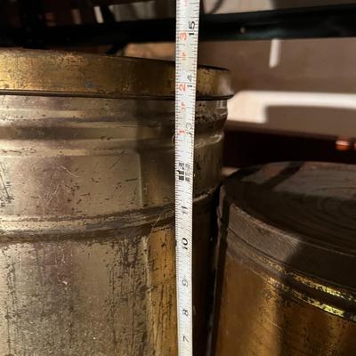 Lot of 5 Vintage Tins - Tallest is 16”