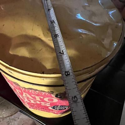 Lot of 5 Vintage Tins - Tallest is 16”
