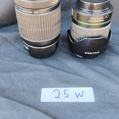Two Pentax SMC DA-L 50-200mm f/4-5.6 ED and 5.8 55-300 Lens