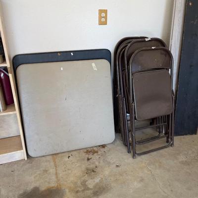 Card Tables and 7 Chairs