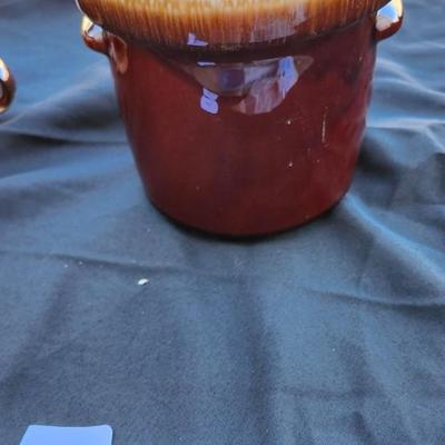 Vintage Brown Drip Glaze Stoneware lot