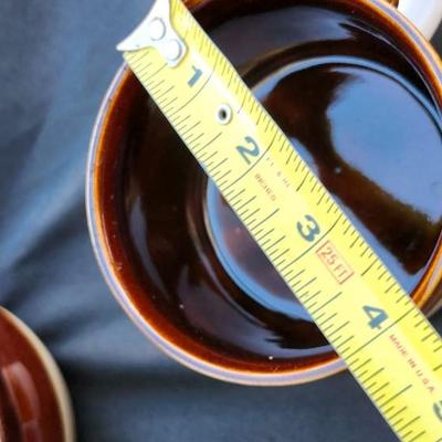 Vintage Brown Drip Glaze Stoneware lot
