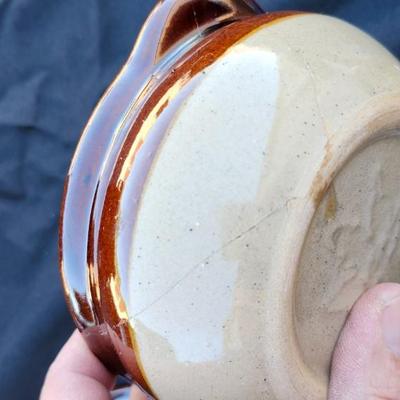 Vintage Brown Drip Glaze Stoneware lot