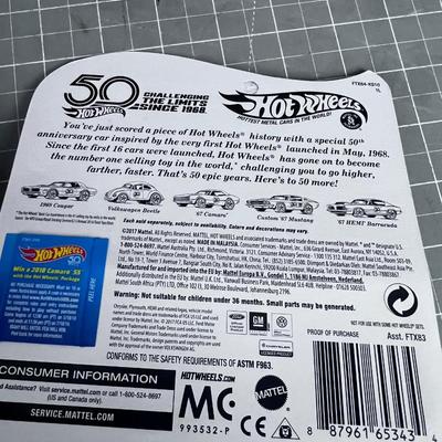 4 Hot Wheels 50th Anniversary NEW on the Card