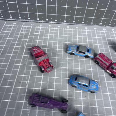 Vintage Collection of Die Cast Tootsies Cars & Trucks