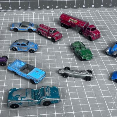 Vintage Collection of Die Cast Tootsies Cars & Trucks