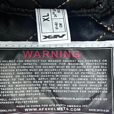 AFX Helmet Size XL, Appears to be Un-used in the box