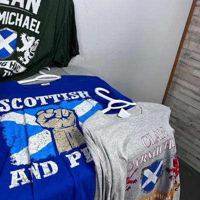 6 Scottish Themed T-SHIRTS 