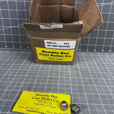 Cast Lead Bullets 45, 200-Grain 