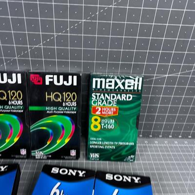 Unrecorded Cassette and VHS Tapes 